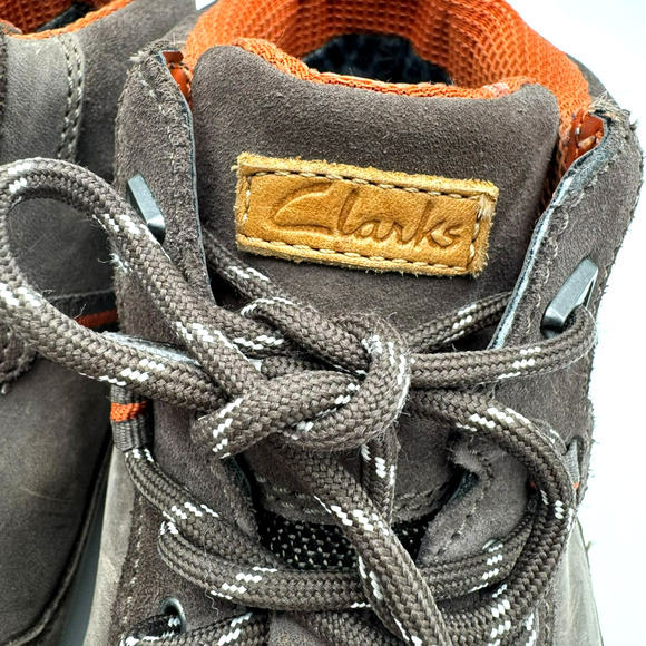 CLARKS Men's 12 Triman Up Gtx Brown Mushroom Combi Lea Hiking Boots Outdoor GORP - Picture 8 of 11